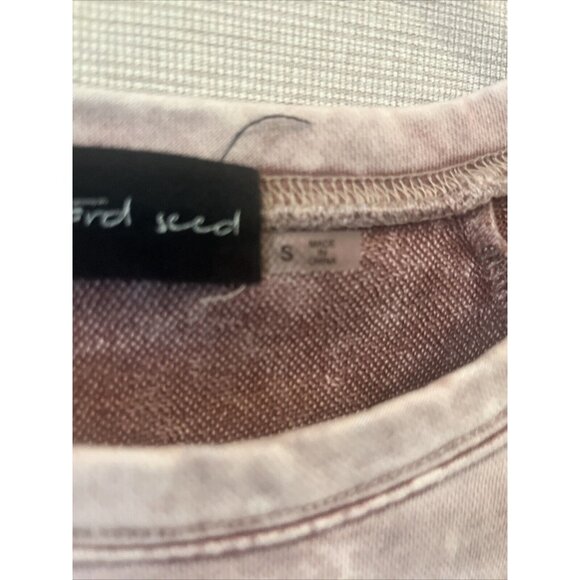 Mustard Seed Womens S Pullover Sweater Purple Ombré Long Sleeve 100% Cotton - Picture 3 of 10